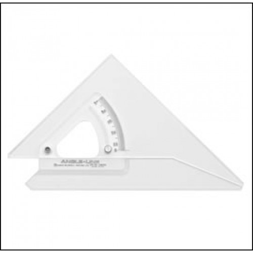 250mm Angle-Line Adjustable Set Square with Inking Edge