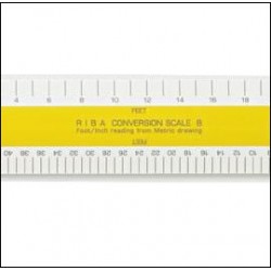 No 45 Verulam B RIBA Architects Scale Rule 6 Inch (150mm) No 45 Verulam B RIBA Architects Scale Rule 6 Inch (150mm)