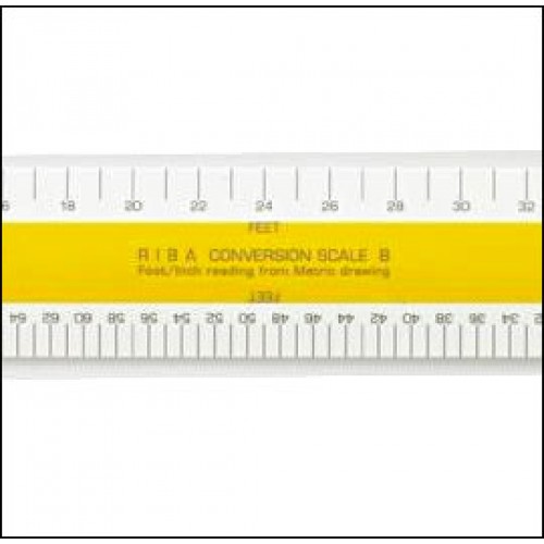 No 45 Verulam B RIBA Architects Scale Rule 12 Inch (300mm)