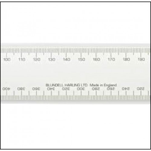 No 2 Academy Civil Engineers Scale Rule 12 Inch (300mm)