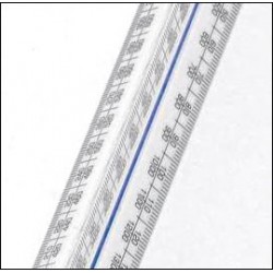 No 1 Academy Architects Triangular Scale Rule 12 Inch (300mm) No 1 Academy Architects Triangular Scale Rule 12 Inch (300mm)
