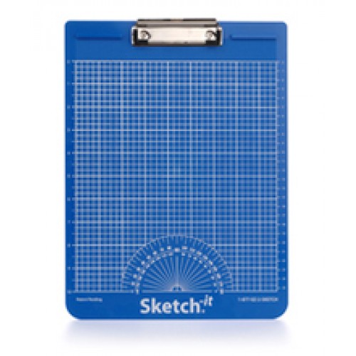Sketch-it Straight Line Clipboard - Metric (Blue)