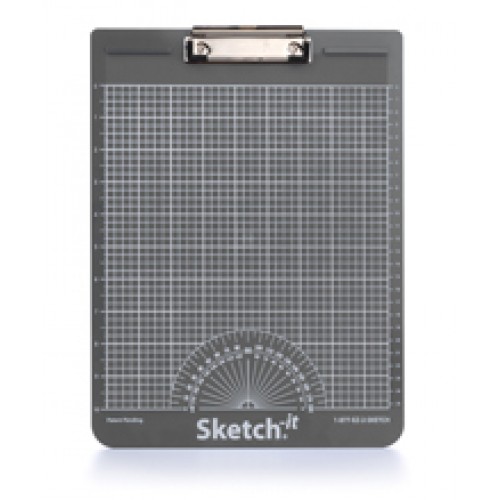 Sketch-it Straight Line Clipboard - Metric (Grey)